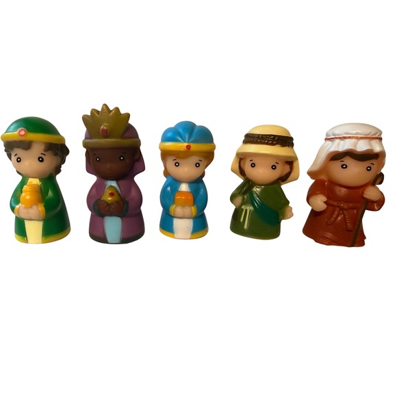 Fisher-Price Other - Fisher Price Little People Nativity Three Wise Men Kings Shepherds Figures Lot 5